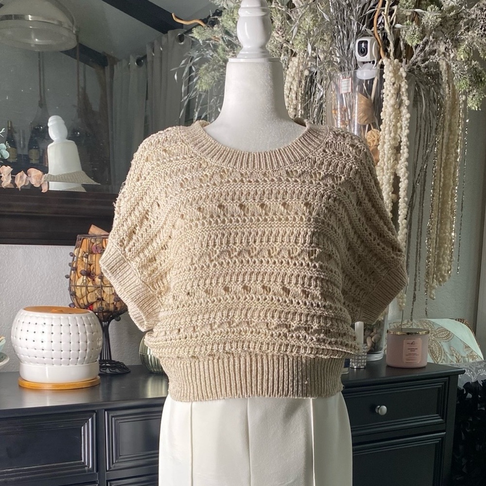 Rachel Zoe Beige Knit Sweater